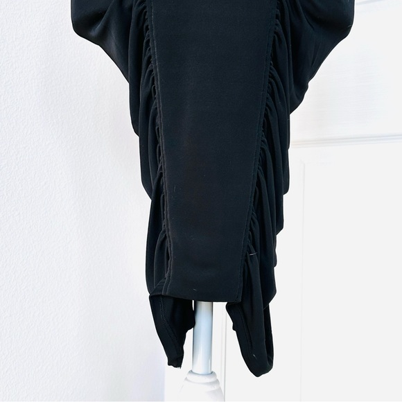 NWT BCBGmaxazria Stretch bofycon dresses black M ruched - Picture 10 of 16